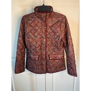 Talbots Paisley print puffer jacket